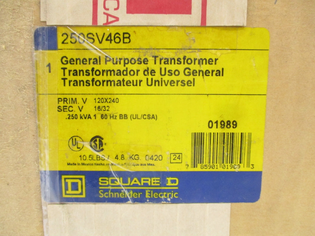 SQUARE D 250SV46B .250KVA NSFS