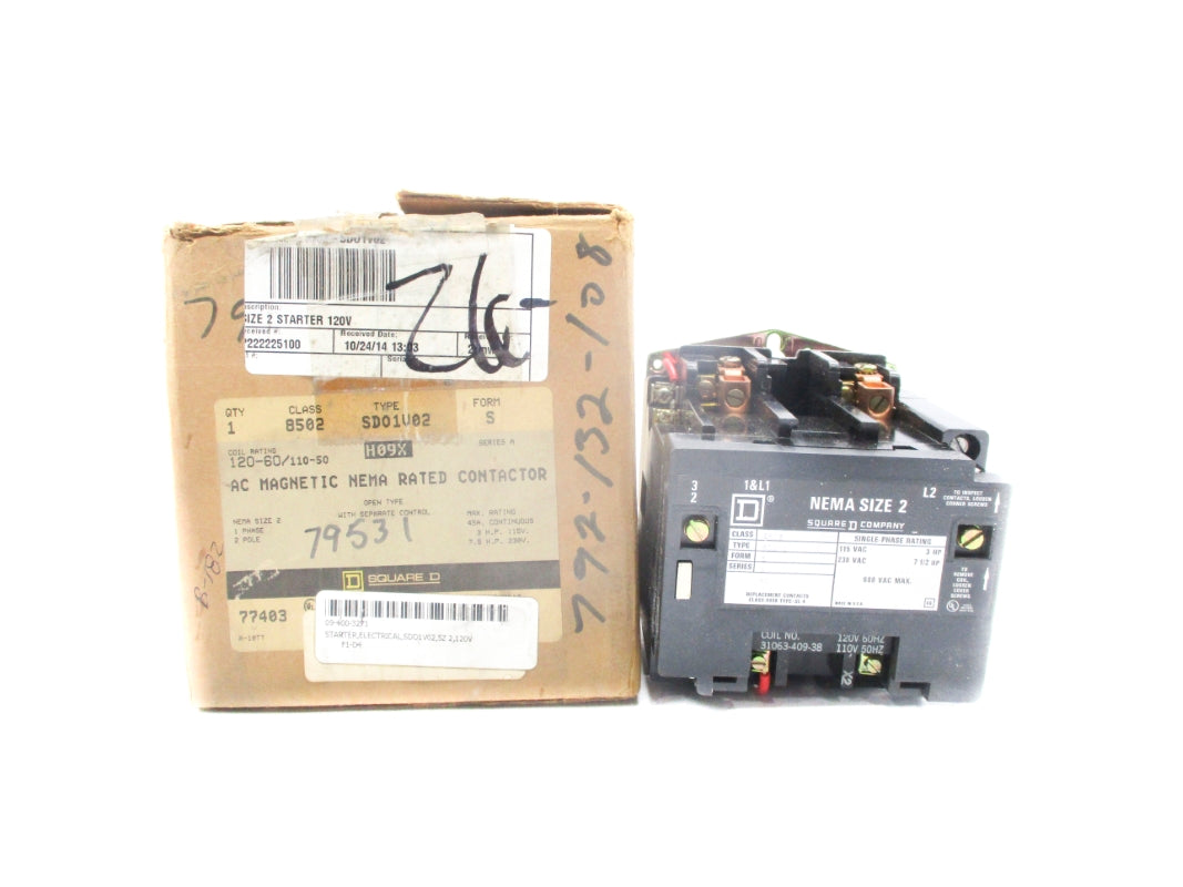 SQUARE D 8502SD01V02S SER. A 120V NSMP
