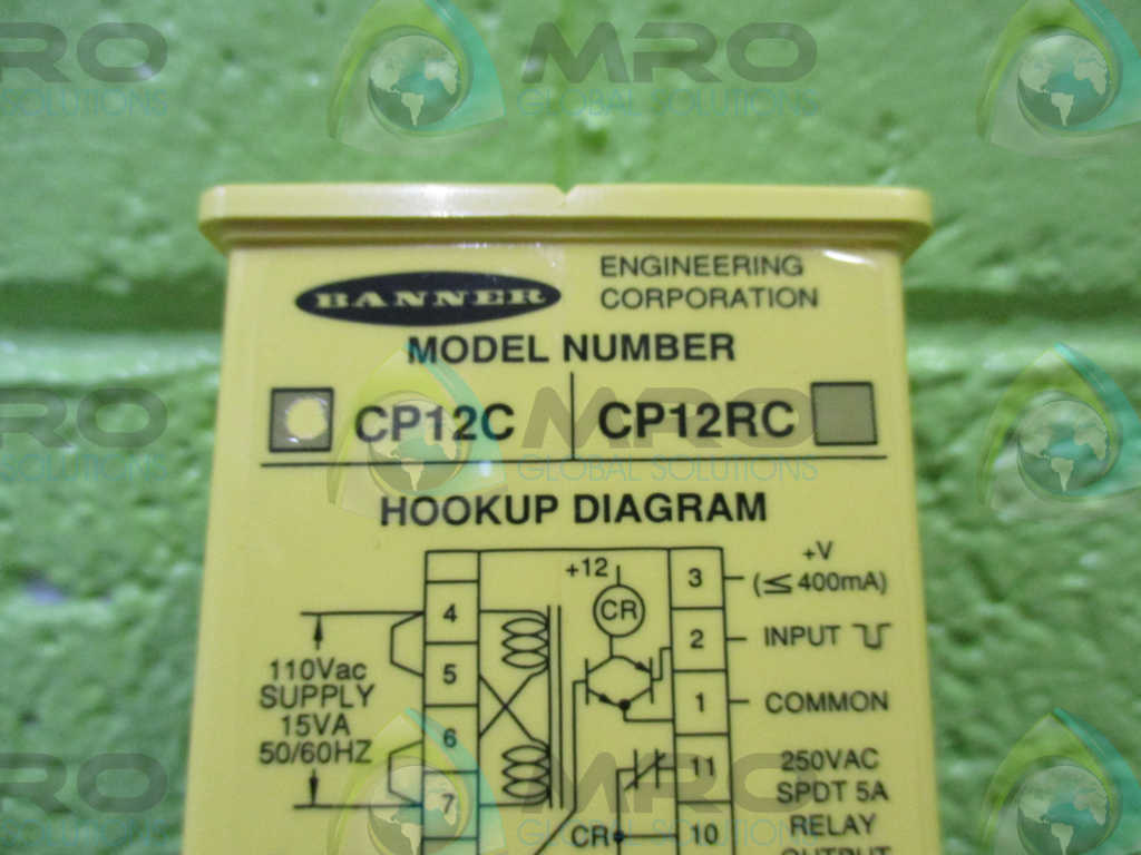 BANNER CP12C POWER SUPPLY RELAY *USED*