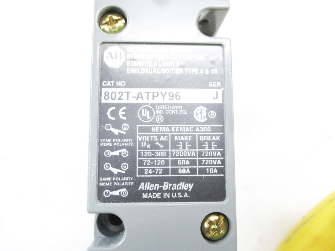 ALLEN BRADLEY 802T-ATPY96 SER. J (BR/WH) NSMP