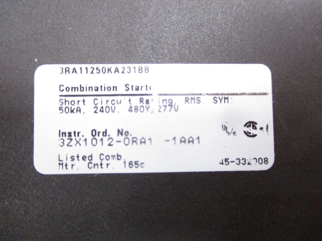 SIEMENS 3RA11250KA231BB4 NSMP