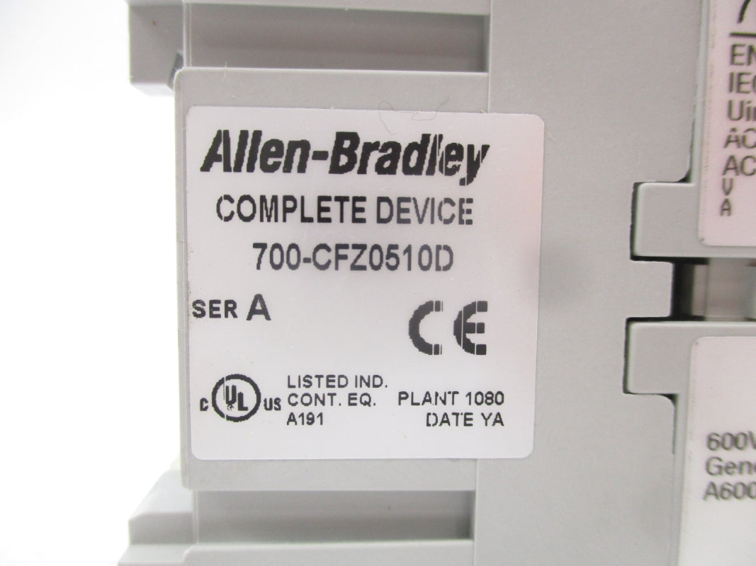 ALLEN BRADLEY 700-CFZ0510D 120V SER. A (BR/WH) NSMP