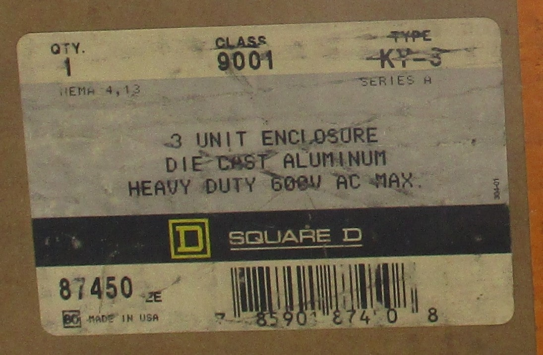 SQUARE D 9001KY3 SER. A 600VAC NSMP