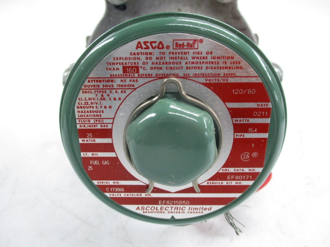 ASCO EF8215B50 120V 25PSI 1" NSMP