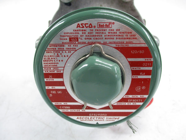ASCO EF8215B50 120V 25PSI 1" NSMP
