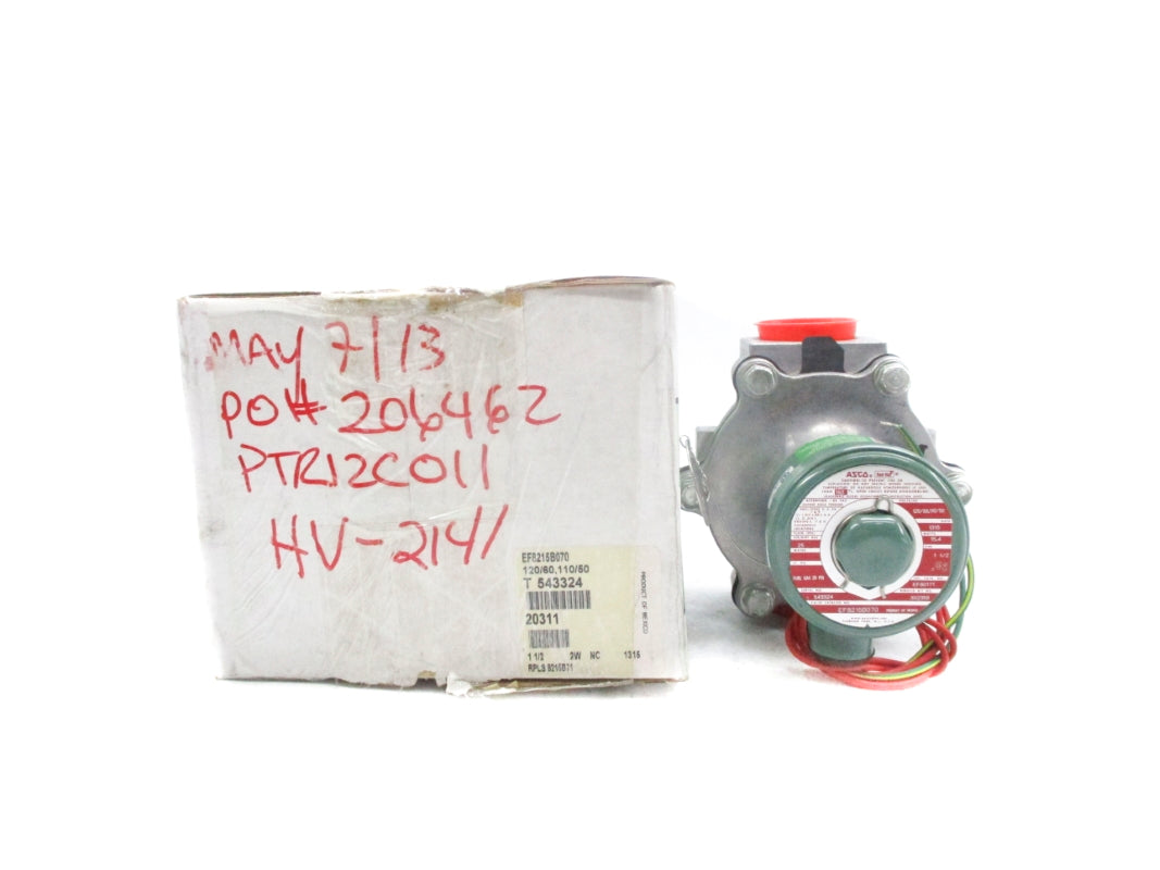 ASCO EF8215B070 1 1/2 25PSI 110/120V NSMP