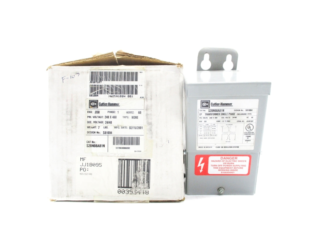 CUTLER HAMMER S20N08A81N .050KVA NSMP