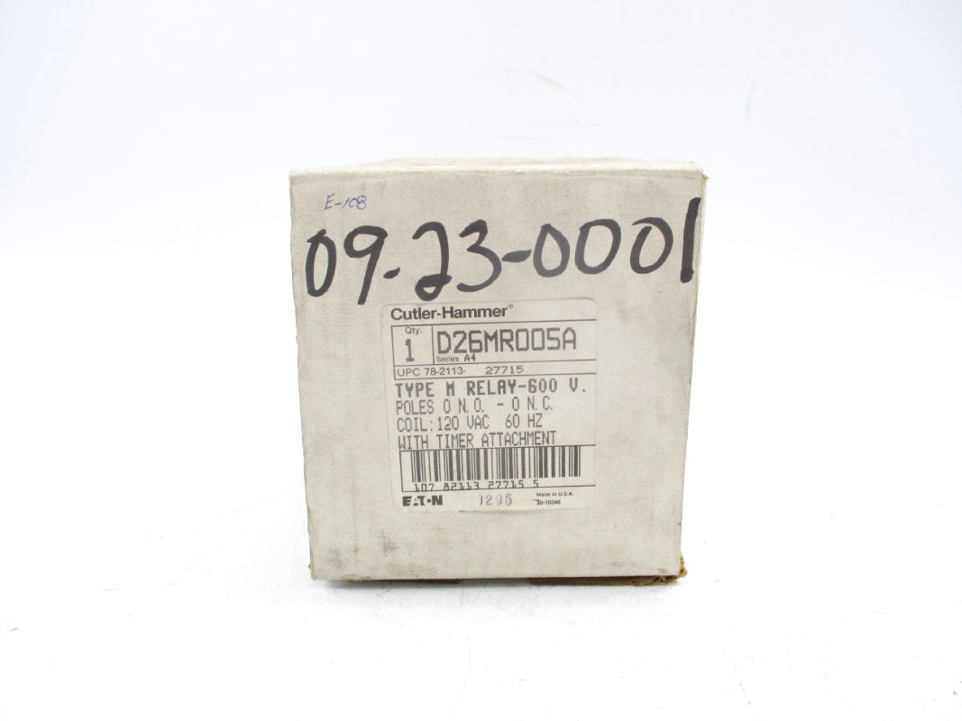 CUTLER HAMMER D26MR005A SER. A4 120V NSMP
