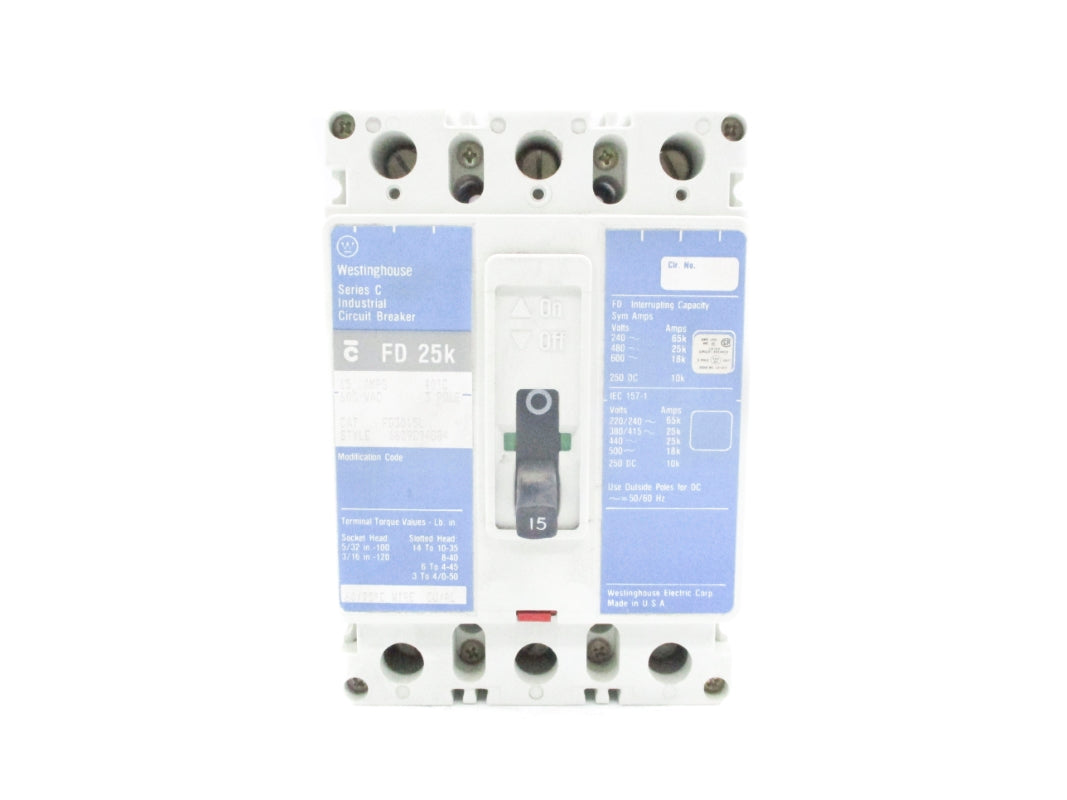 WESTINGHOUSE FD3015L 15A 600VAC NSNP
