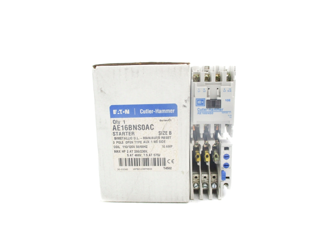 CUTLER HAMMER AE16BNS0AC SER. C1 110/120V 10A NSMP
