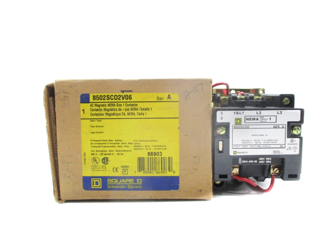 SQUARE D 8502SCO2V06 SER. A 480V NSMP