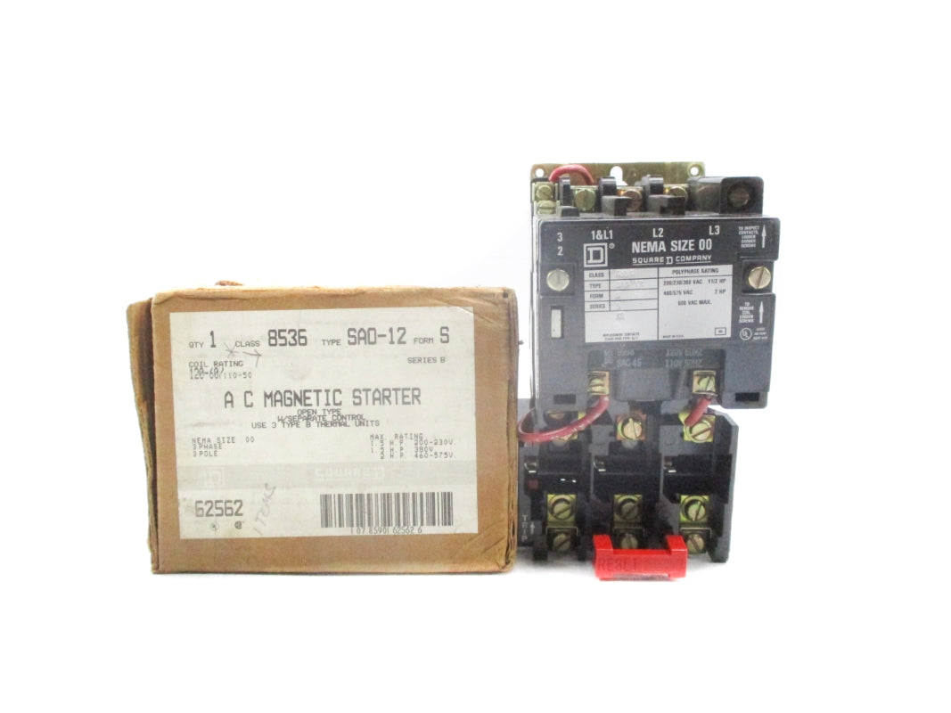 SQUARE D 8536SA012S SER. B NSMP