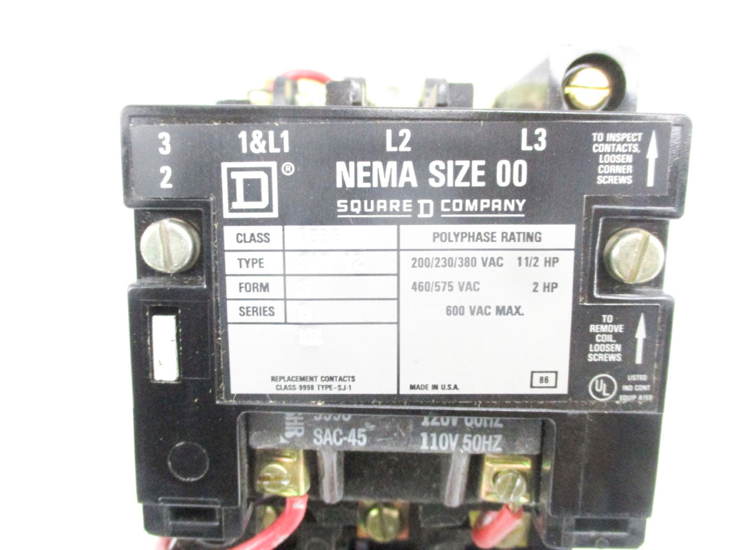 SQUARE D 8536SA012S SER. B NSMP