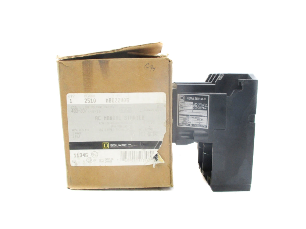 SQUARE D 2510MBO22V06 SER. B NSMP