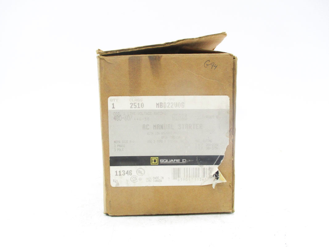 SQUARE D 2510MBO22V06 SER. B NSMP