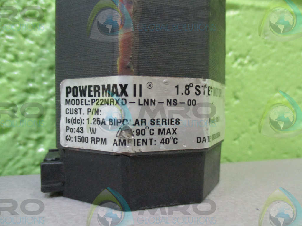 POWER MAX P22NRXD-LNN-NS-00 STEP MOTOR *USED*