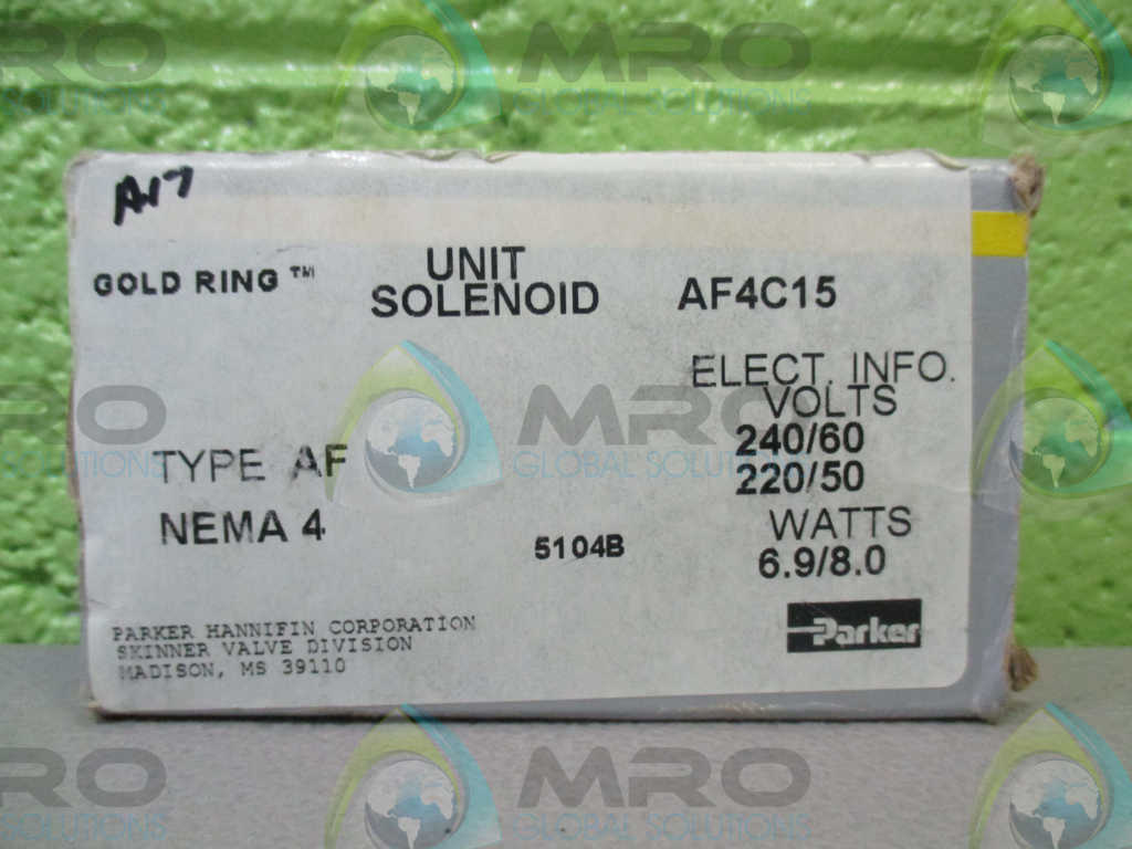 PARKER AF4C15 UNIT SOLENOID/COIL *NEW IN BOX*