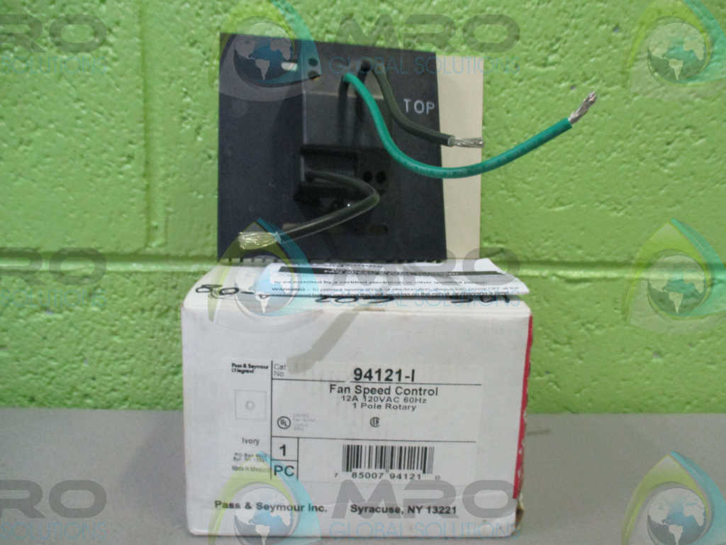 PASS & SEYMOUR INC. 94121-1 FAN SPEED CONTROL *NEW IN BOX*
