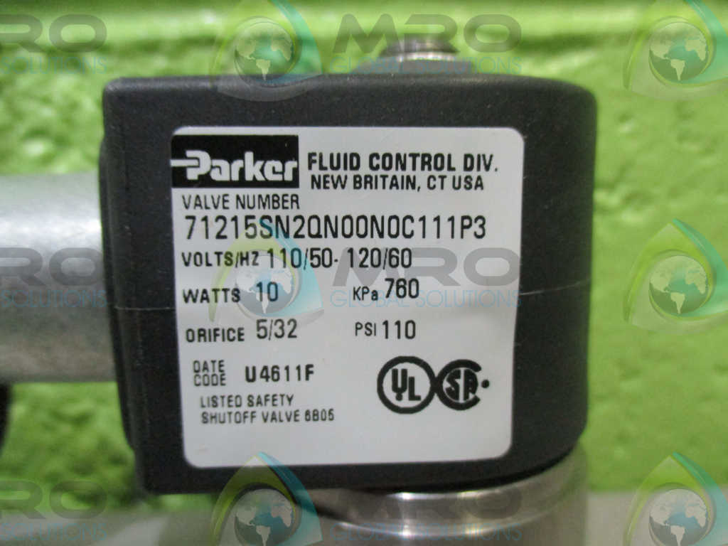 PARKER 7125SN2QN00N0C111P3 SOLENOID VALVE *NEW IN BOX*