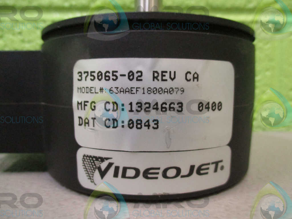 VIDEOJET TECHNOLOGIES INC. 375065-02 REV.CA ENCORDER *NEW NO BOX*