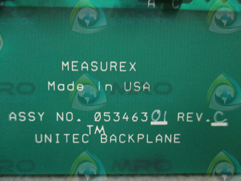 MEASUREX 05346301 REV.C UNITEC BACKPLANE *USED*