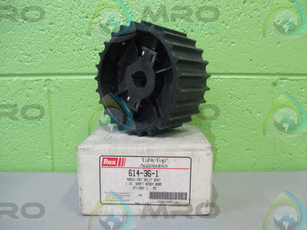 REXNORD CORPORATION 614-36 NS821-25T SPLIT SPKT 1" SHAFT READY BORE *NEW IN BOX*