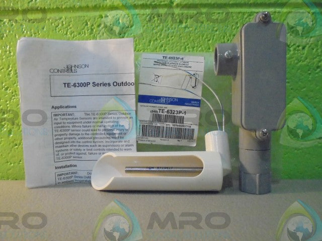 JOHNSON CONTROLS TE-6323P-1 TEMPERATURE SENSOR 1000OHM OUTDOOR AIR *NEW IN BAG*