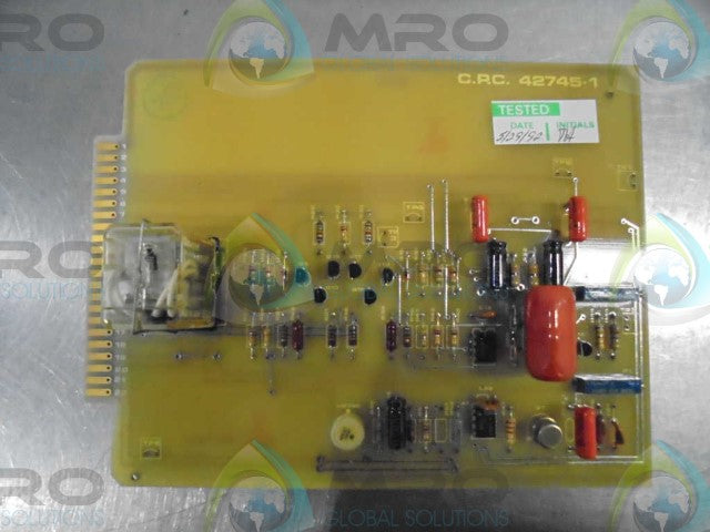 CONTROL POWER CO. 42745-1 REFERENCE BOARD CONTROLLED BOARD *USED*
