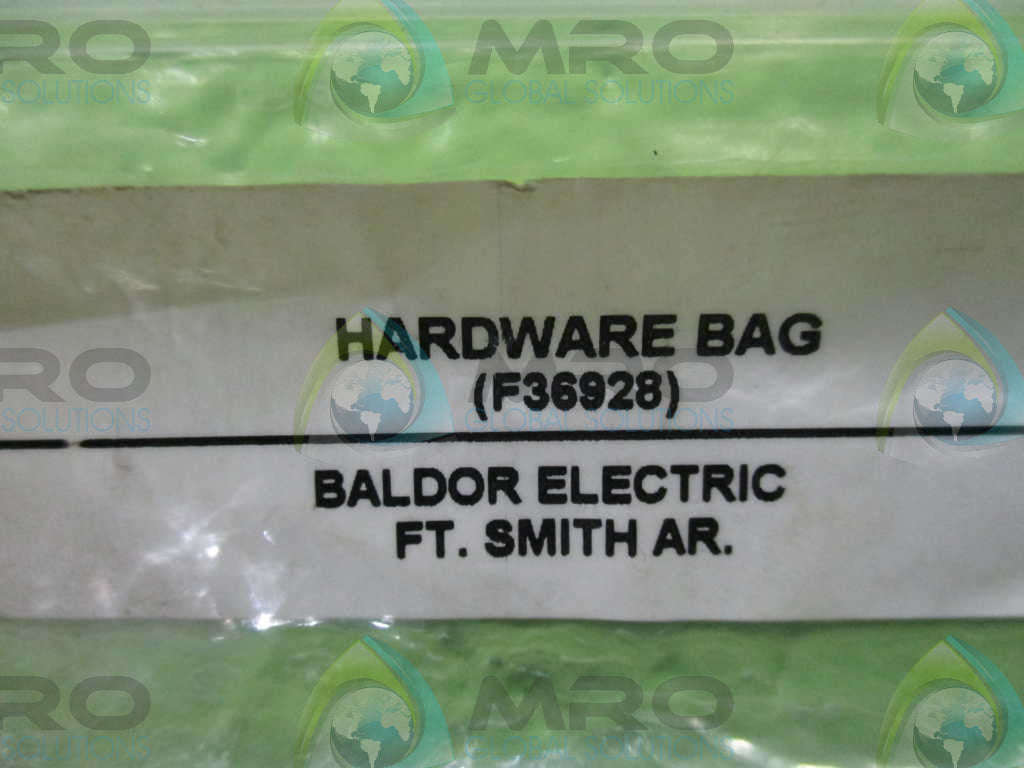 BALDOR ELECTRIC F36928 HARDWARE KIT FOR MOTORS/DRIVES *NEW IN BAG*