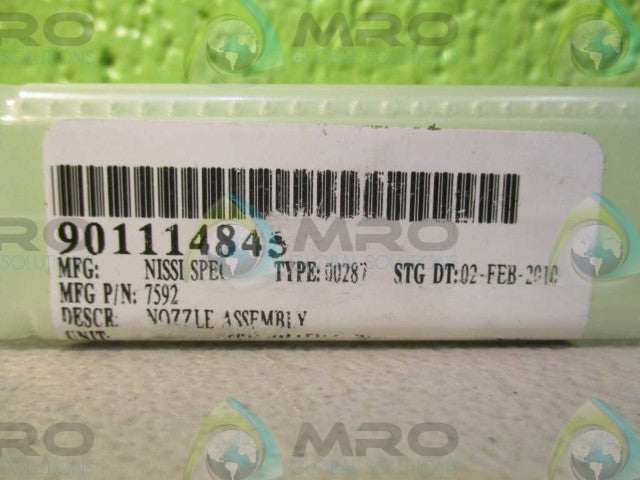 NISSI 7592 SERIES EB3A NOZZLE ASSEMBLY *NEW IN BOX*