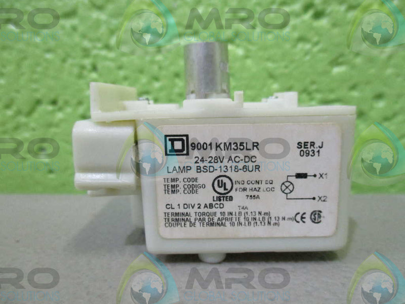 SQUARE D BSD-1318-6UR AC/DC LAMP *USED* 9001KM35LR