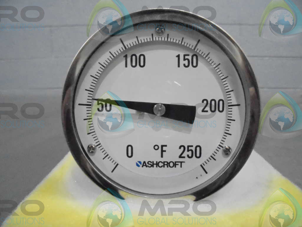 ASHCROFT 30EI60E060-0/250F BIMETAL THERMOMETER 6" STEM *NEW IN BOX*
