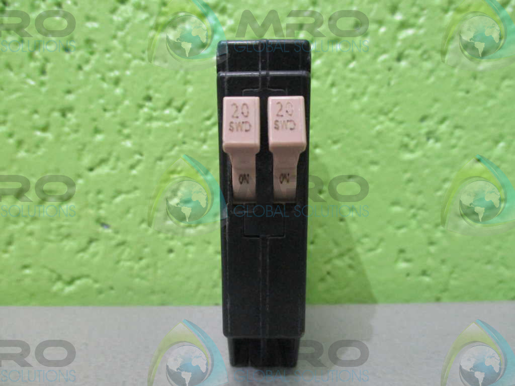 CULTER-HAMMER CHT2020 TWIN PLUG-ON CIRCUIT BREAKER *USED*