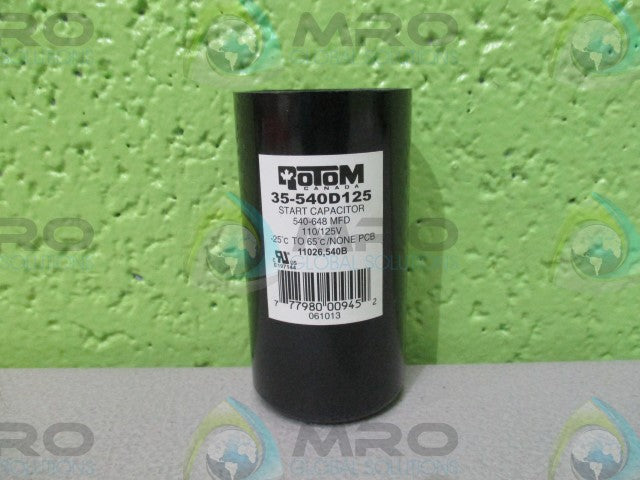 ROTOM 35-54D125 START CAPACITOR *NEW NO BOX*