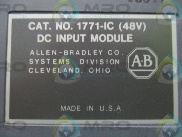 ALLEN BRADLEY 1771-IC INPUT MODULE  UNMP
