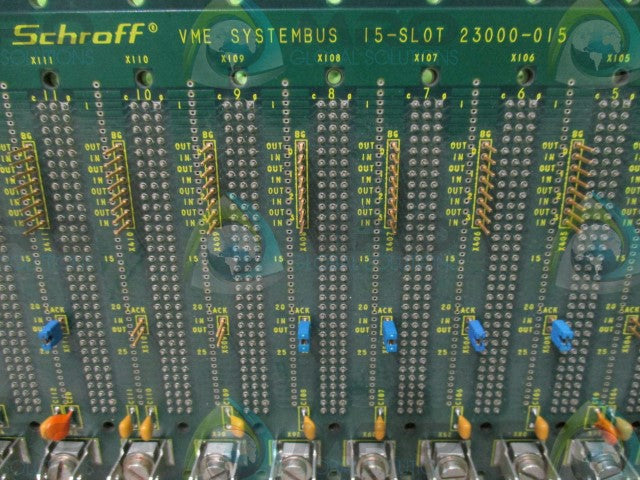 SCHROFF VME SYSTEMBUS 23000-015 15-SLOT CIRCUIT BOARD *USED*