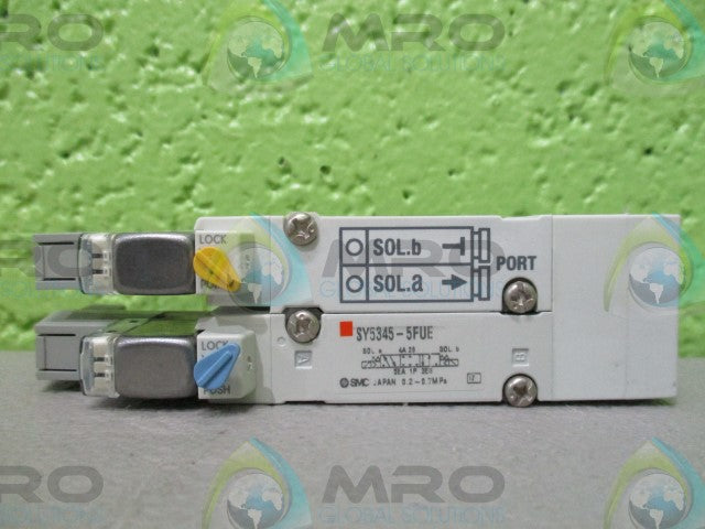 SMC SY5345-5FUE D/SOL, BASE MT, PLUG-IN *NEW NO BOX*