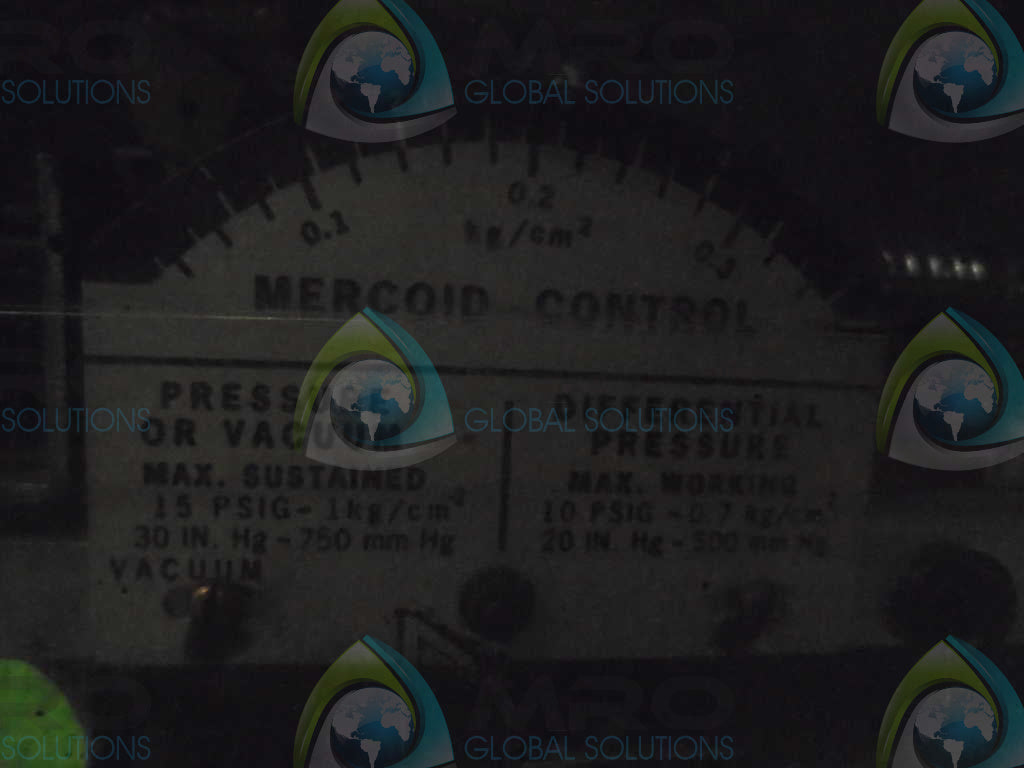 MERCOID CONTROL PR-2-P2 PRESSURE CONTROL SWITCH *USED*