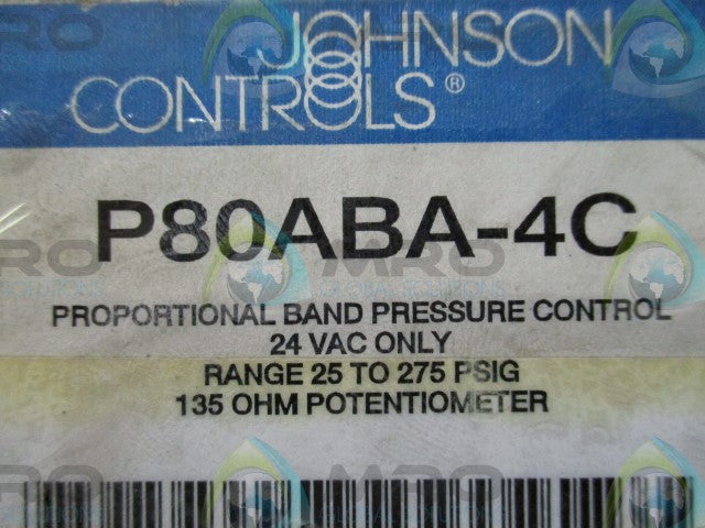 JOHNSON CONTROLS P80ABA-4C PROPORTIONAL BAND PRESSURE CONTROL *NEW IN BOX*
