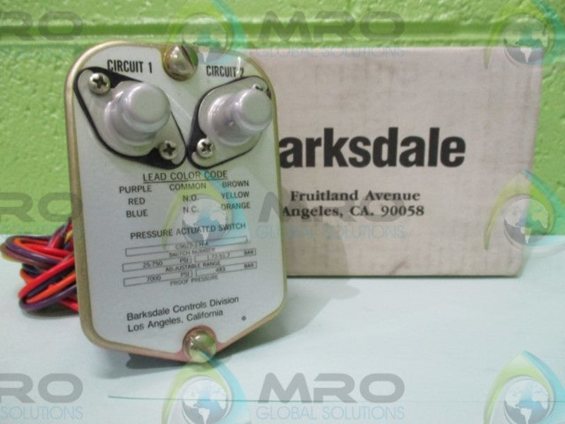 BARKSDALE CONTROLS C9622-1-H-A MECHANICAL PRESSURE SWITCHES *NEW IN BOX*