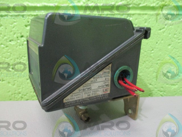 UNITED ELECTRIC J303D-8117-451 PRESSURE CONTROLLER *USED*