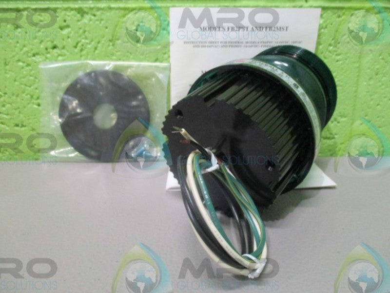 FEDERAL SIGNAL FIREBALL II FB2PST-120G GREEN STROBE LIGHT *NEW IN BOX*