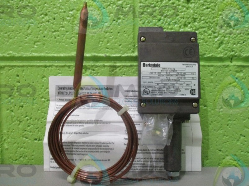 BARKSDALE MT1H-H154-12 TEMPERATURE SWITCH *NEW NO BOX*