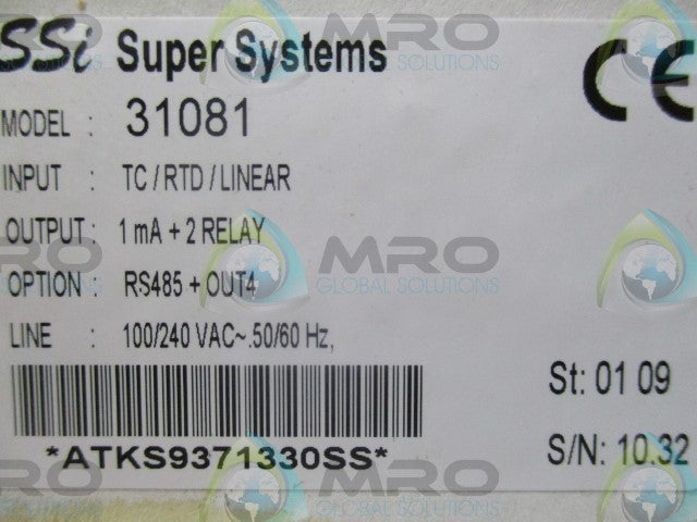SUPER SYSTEM INC. MODEL: 31081 (1/8/DIN) CONTOLLER *NEW IN BOX*