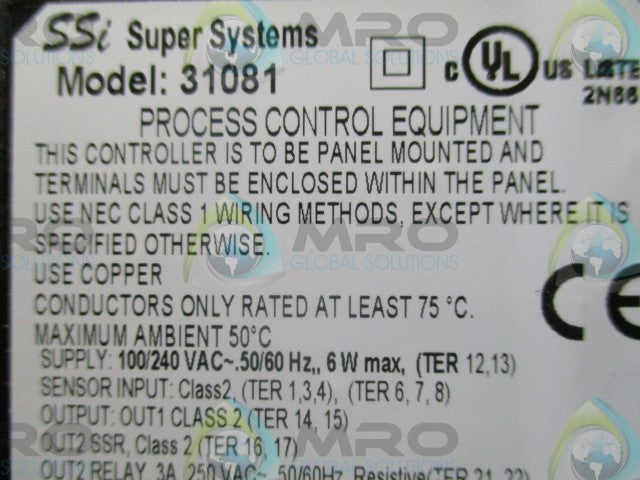 SUPER SYSTEM INC. MODEL: 31081 (1/8/DIN) CONTOLLER *NEW IN BOX*