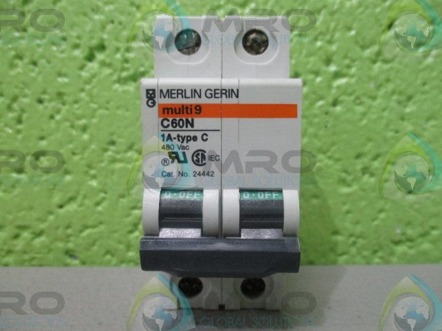 MERLIN GERIN 24442 CIRCUIT BREAKER 1A *USED*