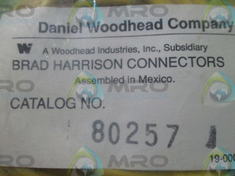 WOODHEAD 80257 CONNECTORS * NEW IN ORIGINAL PACKAGING *