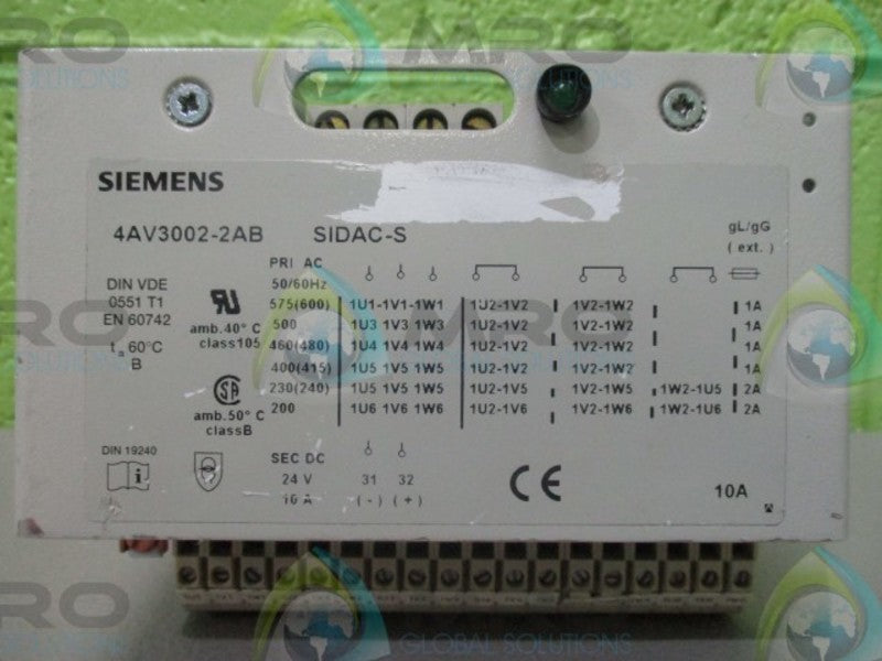 SIEMENS 4AV3002-2AB POWER SUPPLY *NEW NO BOX*