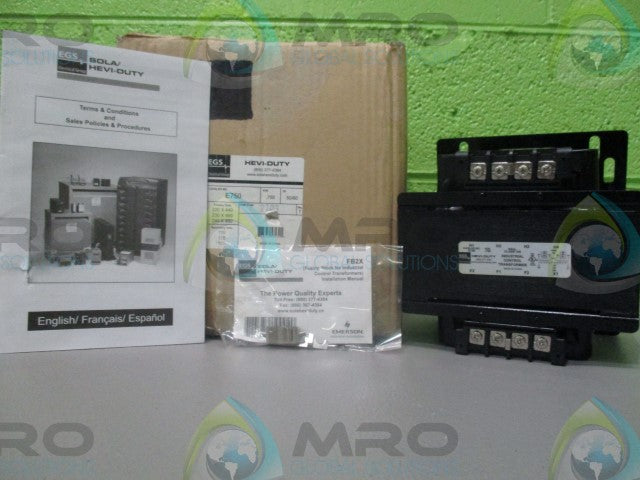 EGS E750 (CLASS:105) HEAVY DUTY INDUSTRIAL CONTROL TRANSFORMER *NEW IN BOX*
