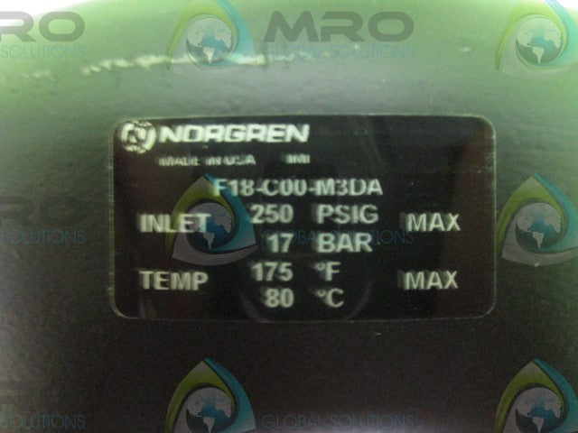 NORGREN F18-C00-M3DA 2" ISO G, MNL DR, 40 MIC, FILTER *NEW NO BOX*